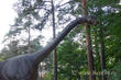 Скульптура Брахиозавра в парке Затерянный мир