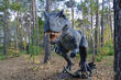 Скульптура Аллозавра в парке Затерянный мир 